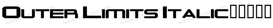 Outer Limits Italic字体转换